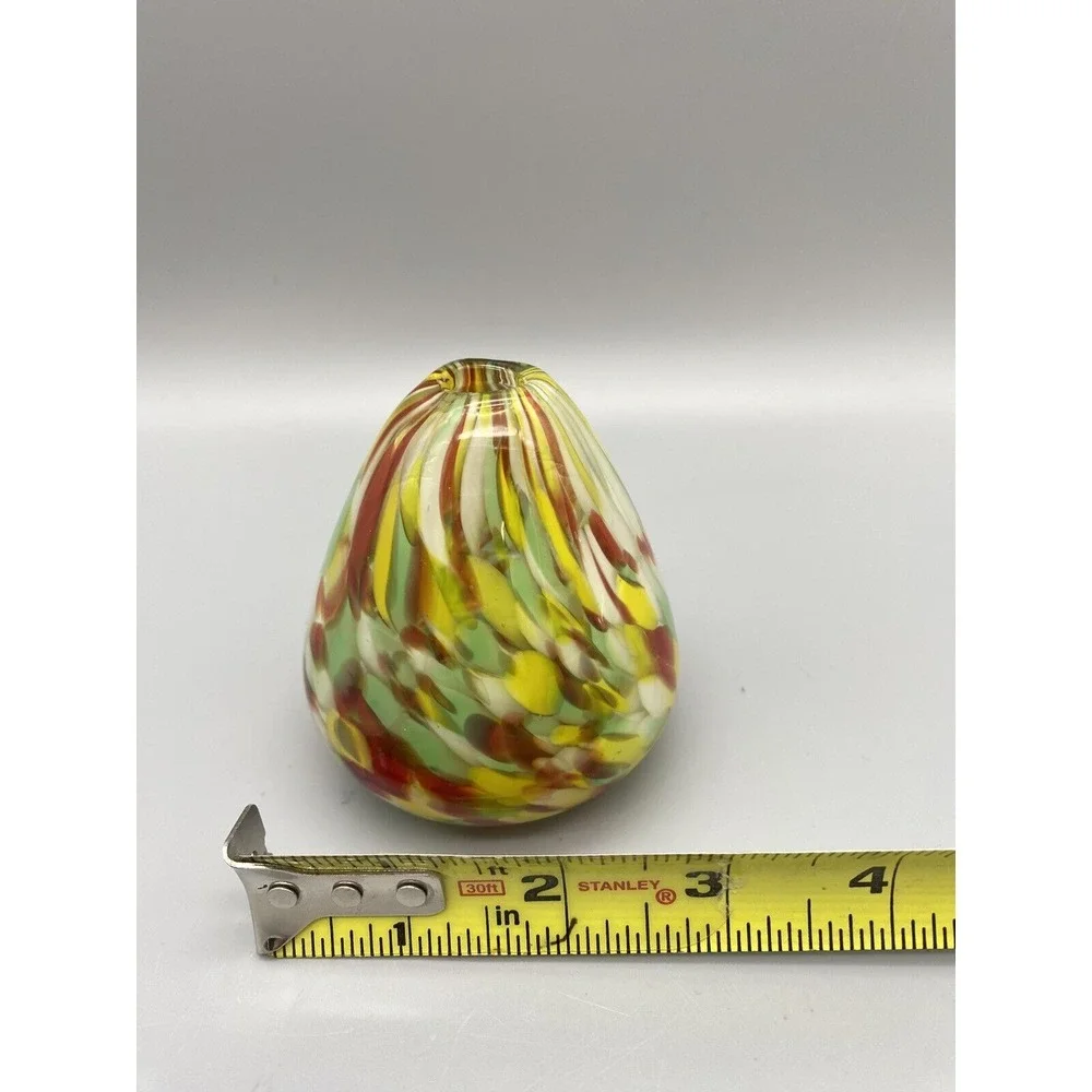 Pearlessence Hand Blown Confetti Art Glass Bud Vase Or Reed‎ Diffuser